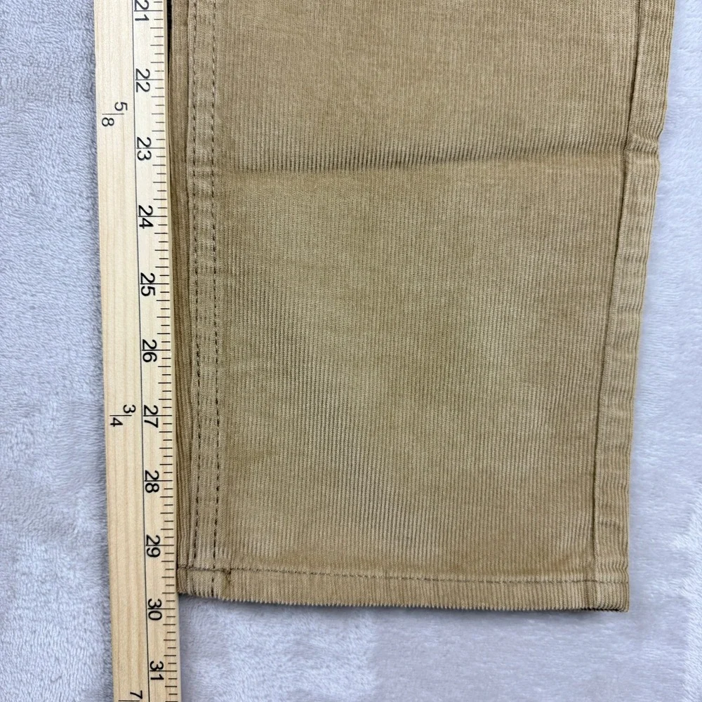 Old Navy Pants Men 35x30(29.75) Tan Brown Slim Built in Flex Corduroy Winter NWT